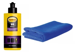 Farecla G3 WAX Premium 250ml+Farecla mikrokuituliina Boost sininen